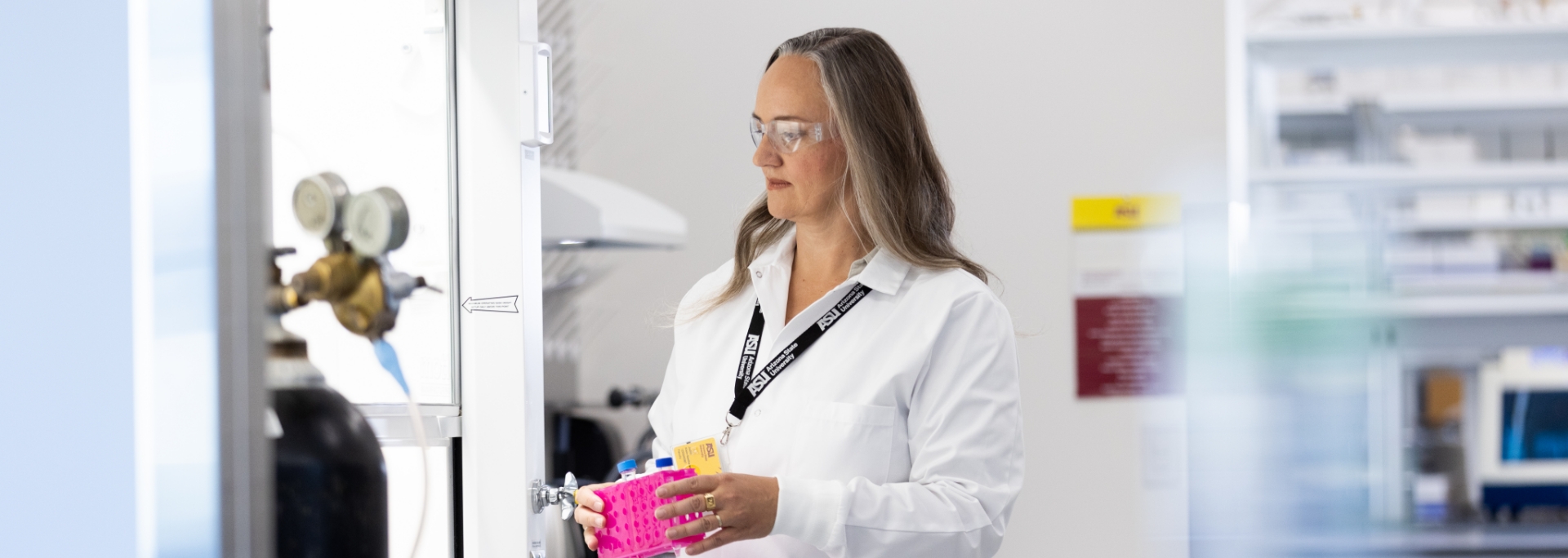 Woman researcher in research lab